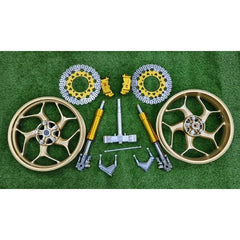 Yamaha Y15ZR / NVX Combo Double Disc VS02 Package Set With Sport Rim Y15 Y16ZR RAPIDO CALIPER V7 V2 DISC PLATE USD FORK -By Sea Courier Method 🚢📦