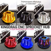 2024 King Drag V1 Sprocket Hub EXCITER 150 Y15ZR LC135 5s SPROCKET HUB CNC ALLOY Wave pattern Corak gelombang -By Sea Courier Method 🚢📦
