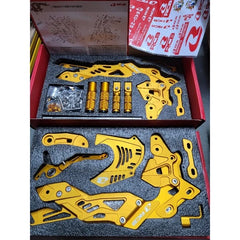 RACING BOY RCB RACING FOOTREST Y15 LC135 4S/5S RS150 COMPLETE SET DEPAN BELAKANG -By Sea Courier Method 🚢📦