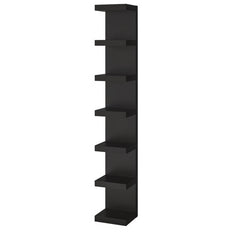 LACK Wall shelf unit, black-brown, 30x190 cm