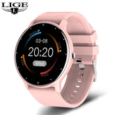 LIGE 2023 Smart Watch for Men - Full Touch, IP67 Waterproof, Fitness Tracker for Android/iOS - Free Shipping
