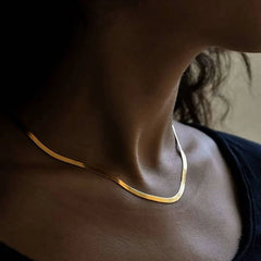 Gold Snake Chain Women Necklace