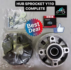 YAMAHA HUB SPROCKET (STD) COMPLETE SET Y80/Y100/Y110/RXZ/SRL115/LC135 4S/LC-2/LC135 5S/ Y125Z/Y125ZR/Y15Z/Y15ZR/Y16ZR/FZ150 -By Sea Courier Method 🚢📦