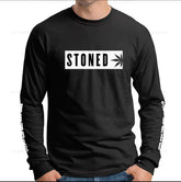 STONED Streetwear Weed Lengan Panjang T-Shirt T Shirt Baju Long Sleeve STO-LS-0002 -By Sea Courier Method 🚢📦
