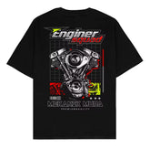Kaos Baju Distro Enginer Squad Mekanik Muda Indonesia Tshirt Racing Balap Bengkel Otomotif Motor Mobil Teknik Mesin Pakaian Unisex Atasan Pria Wanita Termurah Katun Combed 24s Sablon Digital Nyaman S-5XL -By Sea Courier Method 🚢📦