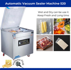 Commercial-Grade Automatic Vacuum Sealer Machine – Large Capacity, Dry and Wet, Vacuum Packing 520 -By Sea Courier Method 🚢📦