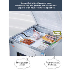 Commercial-Grade Automatic Vacuum Sealer Machine – Large Capacity, Dry and Wet, Vacuum Packing 520 -By Sea Courier Method 🚢📦