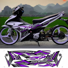 Exciter 150 removable stamp model Y15ZR, high quality, PPF printed material, waterproof, does not fade, suitable for white background -By Sea Courier Method 🚢📦