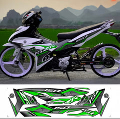 Exciter 150 removable stamp model Y15ZR, high quality, PPF printed material, waterproof, does not fade, suitable for white background -By Sea Courier Method 🚢📦