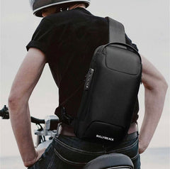 Men’s Large Capacity Crossbody Bag Motorcycle Anti-theft Backpack men’s Bag With Password -By Sea Courier Method 🚢📦