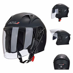 HNJ Helmet Motor Safety Motorcycle Double Visor 100% Original Gear -By Sea Courier Method 🚢📦