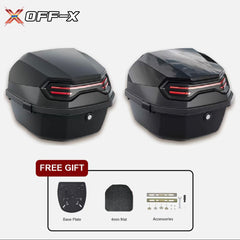 OFF-X Heavy Duty Motor Storage box X4 Motorcycle Box Extra Large Top Box Helmet Givi Storage Bakul Motor Accessories Motor Belakang -By Sea Courier Method 🚢📦