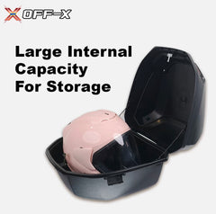 OFF-X Heavy Duty Motor Storage box X4 Motorcycle Box Extra Large Top Box Helmet Givi Storage Bakul Motor Accessories Motor Belakang -By Sea Courier Method 🚢📦
