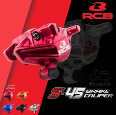 Universal Rear Caliper RCB Racing Boy Brake S-45 Belakang Y15 Y16 Y16ZR Y15ZR RS150 FZ150 Belang LC5S LC135 RSX150 RSX -By Sea Courier Method 🚢📦