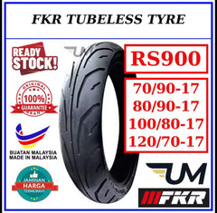 FKR TYRE TAYAR 17 RS900 Tubeless 70/90 80/90 100/80 120/70-17 RS900 (Cutting TT9) TT900 DUNLOP BUNGA TAJAM TIRE TT -By Sea Courier Method 🚢📦