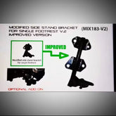 Rapido Yamaha Y15ZR/Lc135/Y16/VF3i/RS150 Modified Side Stand Bracket For Single Footrest - V.2 (Black) ORIGINAL RAPIDO -By Sea Courier Method 🚢📦