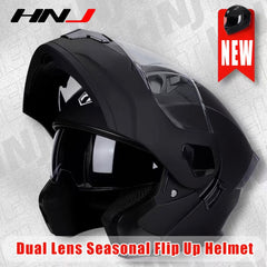 HNJ Flip Up Helmet Motorcycle Double Visor Modular Full Face-By Sea Courier Method 🚢📦