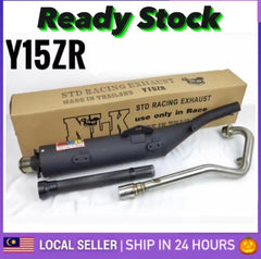 Yamaha Y15ZR Y15 28mm 32mm NLK Racing EXHAUST Y15 Y15 ZR V1 V2 YSUKU Y 15 EKZOS EXZOS NLK STANDARD RACING CUTTING STD -By Sea Courier Method 🚢📦