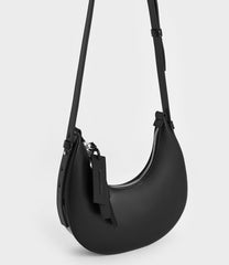 Carey Crescent Hobo Bag - Noir -By Air Courier Method🛫
