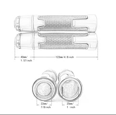 DHC- Black Honda AIR BLADE 160 2022 2023 2024 Airblade150/125 Motorcycle Accessories 22mm 7/8'' Handlebar Grips with Bar End Slider Cap Weight One Pair -By Sea Courier Method🚢📦