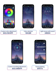 HPMP LC135 RGB Control Mata Gaban Signal Light LED Pilot Light Lampu Gaban LC 135 V2 V3 V4 V5 V6 V7 Lampu Dada Light APP -By Sea Courier Method🚢📦