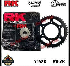 RK TAMISHII Y15ZR Y16ZR 428 Black Carbon Steel Sprocket Original -By Sea Courier Method 🚢📦