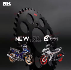 RK TAMISHII Y15ZR Y16ZR 428 Black Carbon Steel Sprocket Original -By Sea Courier Method 🚢📦