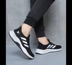 Hype Fashion 2023 Stripe Sneakers Kasut lelaki Men Low Tops Sneakers Men Sport Shoes Kasut Lelaki Murah Walking Running Sport -By Sea Courier Method 🚢📦