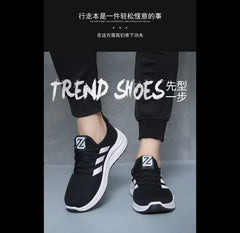 Hype Fashion 2023 Stripe Sneakers Kasut lelaki Men Low Tops Sneakers Men Sport Shoes Kasut Lelaki Murah Walking Running Sport -By Sea Courier Method 🚢📦