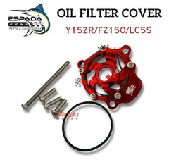 OIL FILTER COVER CAP Y15 Y15ZR YSUKU FZ FZ150 LC135 5S LC5S espada rizoma -By Sea Courier Method 🚢📦