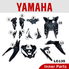 YAMAHA LC135 Full Set Inner V2 V3 V4 V5 V6 V7 clutch 5 speed 5s Non Color Body Parts Cover LC LCNew 135LC LCV2 LCV4 LCV6 -By Sea Courier Method 🚢📦