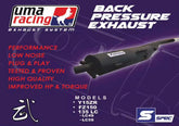 Back pressure Y15ZR Exhaust Uma Racing -By Sea Courier Method 🚢📦