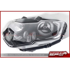 Y15 V2 LC135 v8 Sharingan Head Lamp I APP Control / 10+ Colour Mode LED I Dynopro PNP For YAMAHA Y15ZR V2 I EXCITER 150 V2 LC135 v8 -By Sea Courier Method 🚢📦