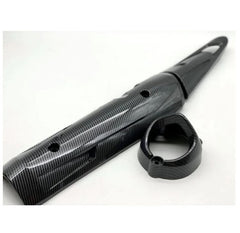 YAMAHA.Y15ZR.MUFFLER.COVER.EXHAUST.COVER.MATTE.BLACK/CARBON -By Sea Courier Method 🚢📦