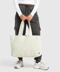 Oversized Cord Tote Bag