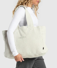 Oversized Cord Tote Bag