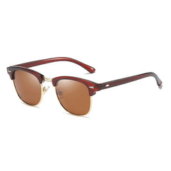 Polarized Retro Square Sunglasses