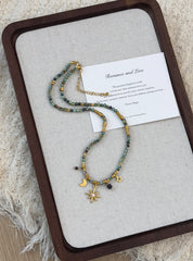 Vintage Natural Stone Beads Necklace