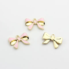 10pcs Zinc Alloy Mini Bow Charms Pendant