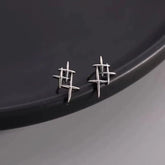 Assorted Stud Earrings - Hypoallergenic Silver
