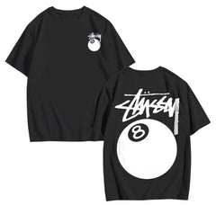 Billiard Black unisex cotton shirt tops trend tees streetwear - By Sea Courier Method🚢