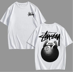 Billiard Black unisex cotton shirt tops trend tees streetwear - By Sea Courier Method🚢