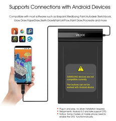 VEIKK S640 6 x 4 inch Ultra-Thin Easy Carrying Pen Tablet Graphics Drawing Tablet Support Androidphone Digital Drawing Writing Pad with 8192 Levels Pressure Sensitivity Battery-Free Pen -By Sea Courier Method 🚢📦