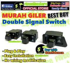 Double Signal Switch Hazard 3.4cm FUTURE WAVE DASH RFS150I and More HONDA model 100 110 125 Light Lamp Relay not included -By Air Courier Method 🛫📦