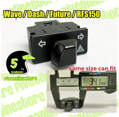Double Signal Switch Hazard 3.4cm FUTURE WAVE DASH RFS150I and More HONDA model 100 110 125 Light Lamp Relay not included -By Air Courier Method 🛫📦