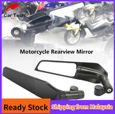 2pcs Motorcycle Rearview Mirror Winglet Side Mirrors with 8mm 10mm Thread Universal Fit -By Sea Courier Method 🚢📦