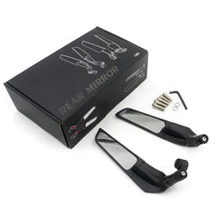 2pcs Motorcycle Rearview Mirror Winglet Side Mirrors with 8mm 10mm Thread Universal Fit -By Sea Courier Method 🚢📦