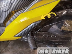 Honda Vario150 Side Footrest Cover Carbon (L/R) Vario Cf Footrest Carbon Vario Side Cover Carbon -By Sea Courier Method