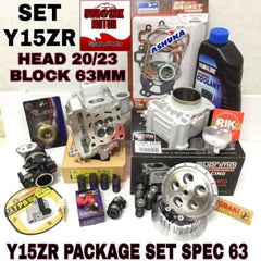 (PACKAGE SET Y15ZR& LC135)LC135/Y15ZR HEAD BLOCK COMBO PACKAGE SET (SPEC 63MM) (HEAD 20/23) -By Sea Courier Method 🚢📦