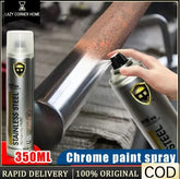 No Rust Chrome Paint Spray Plated Steel Wheel Spray Color 350mL Car Chrome Car Rust Remover Stainless Steel Paint -By Sea Courier Method 🚢📦